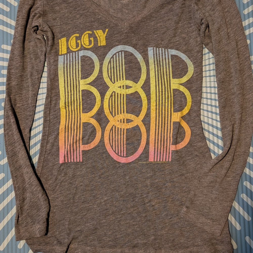 Iggy Pop Graphic Long Sleeve Shirt